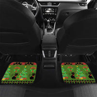 Love Black Cat Christmas Car Mats Xmas Holiday Patterns - Wonder Print Shop