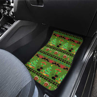 Love Black Cat Christmas Car Mats Xmas Holiday Patterns - Wonder Print Shop