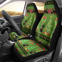 Love Black Cat Christmas Car Seat Cover Xmas Holiday Patterns - Wonder Print Shop