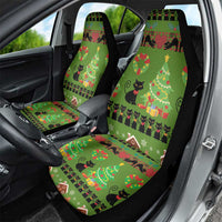 Love Black Cat Christmas Car Seat Cover Xmas Holiday Patterns - Wonder Print Shop