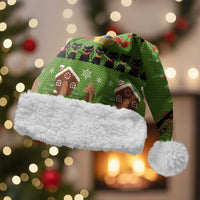 Love Black Cat Christmas Santa Hat Xmas Holiday Patterns - Wonder Print Shop