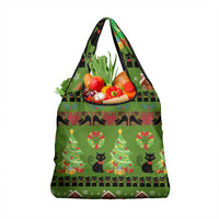 Love Black Cat Christmas Grocery Bag Xmas Holiday Patterns - Wonder Print Shop