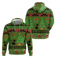 Love Black Cat Christmas Hoodie Xmas Holiday Patterns - Wonder Print Shop
