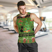 Love Black Cat Christmas Men Tank Top Xmas Holiday Patterns - Wonder Print Shop