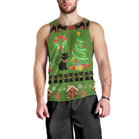 Love Black Cat Christmas Men Tank Top Xmas Holiday Patterns - Wonder Print Shop