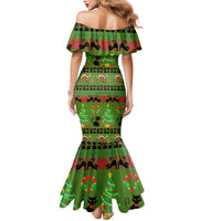 Love Black Cat Christmas Mermaid Dress Xmas Holiday Patterns - Wonder Print Shop