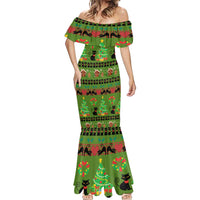 Love Black Cat Christmas Mermaid Dress Xmas Holiday Patterns - Wonder Print Shop