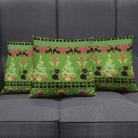 Love Black Cat Christmas Pillow Cover Xmas Holiday Patterns - Wonder Print Shop