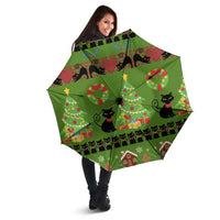 Love Black Cat Christmas Umbrella Xmas Holiday Patterns - Wonder Print Shop