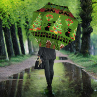 Love Black Cat Christmas Umbrella Xmas Holiday Patterns - Wonder Print Shop