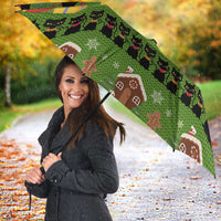 Love Black Cat Christmas Umbrella Xmas Holiday Patterns - Wonder Print Shop