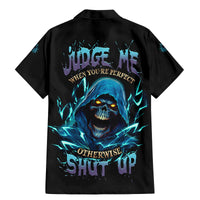 Judge Me When Mad Reaper Skull Family Matching Mermaid Dress and Hawaiian Shirt - Wonder Print Shop