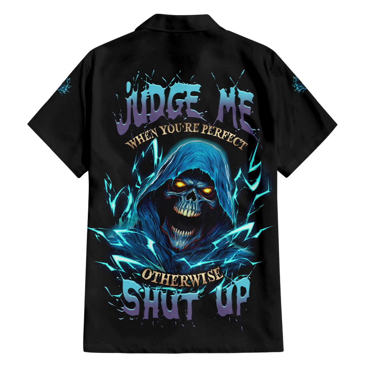 Judge Me When Mad Reaper Skull Hawaiian Shirt - Wonder Print Shop
