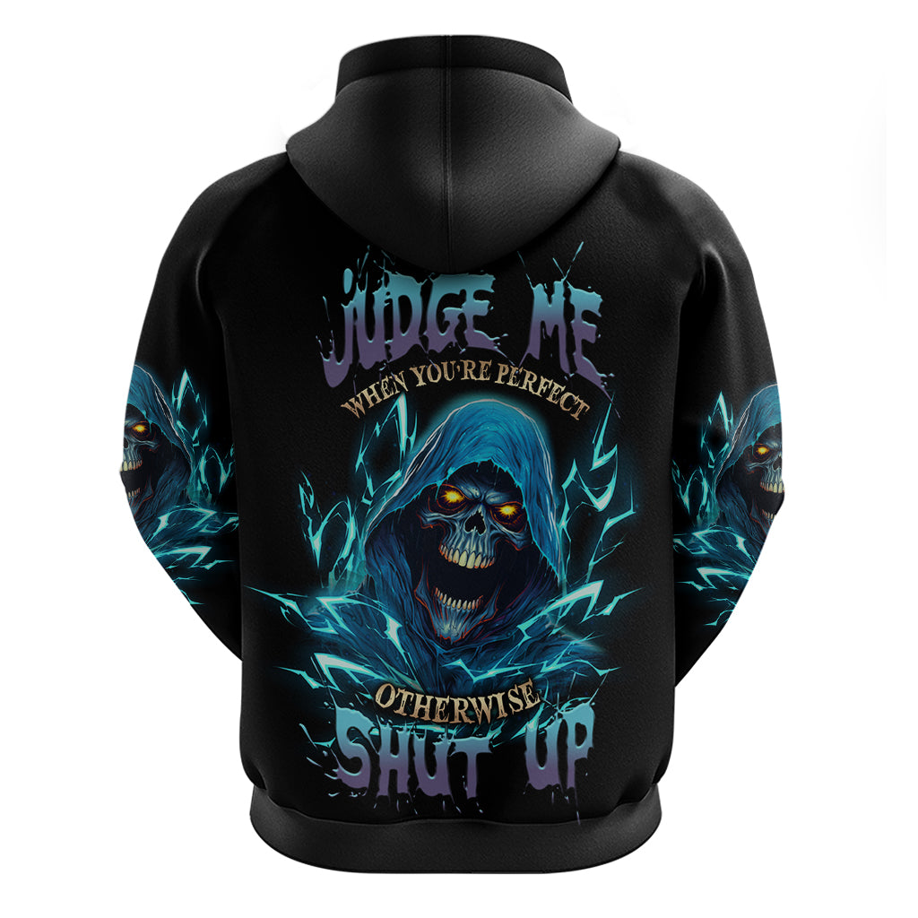 Judge Me When Mad Reaper Skull Hoodie - Wonder Print Shop