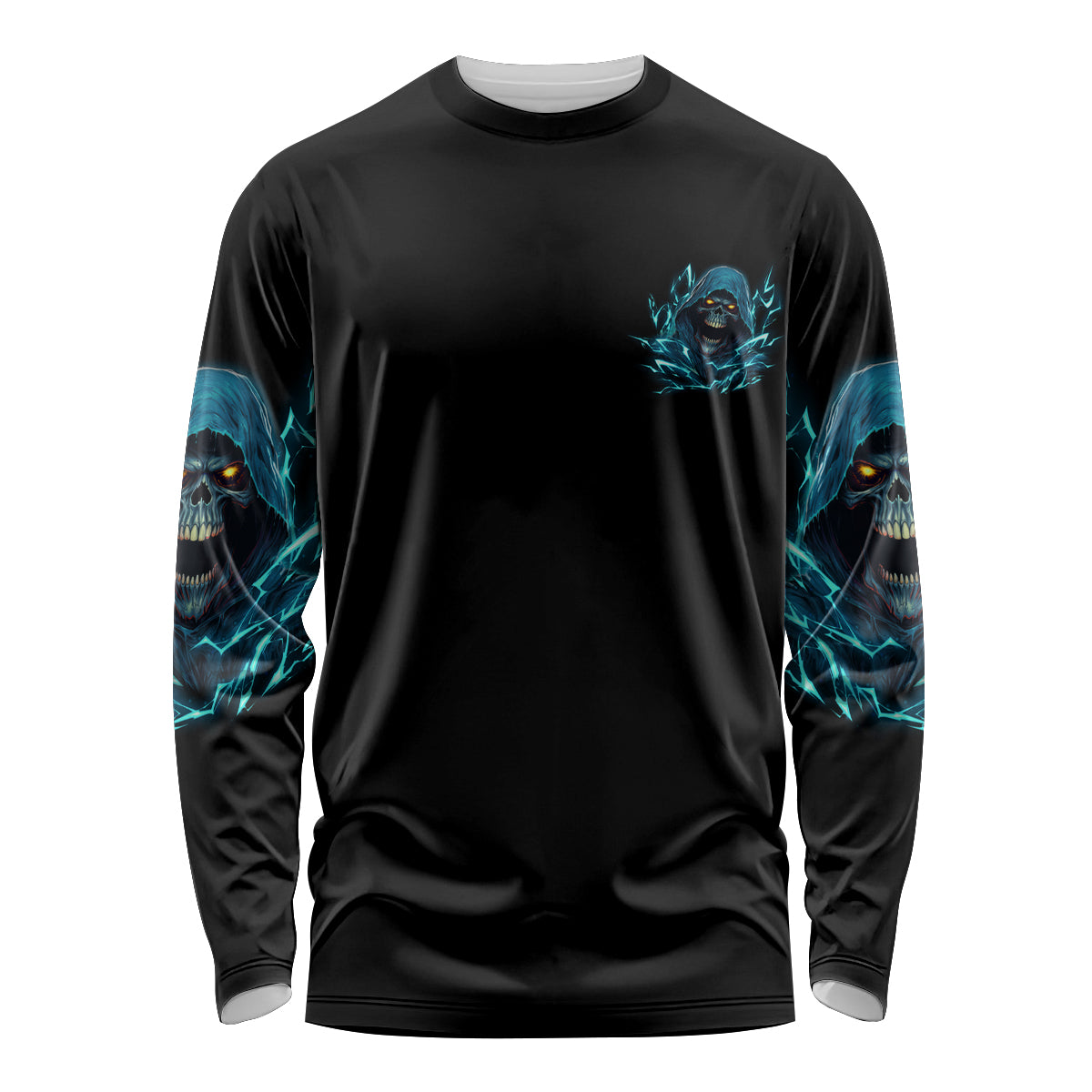 Judge Me When Mad Reaper Skull Long Sleeve Shirt - Wonder Print Shop