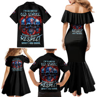 I Believe In Respect 3 Skulls Family Matching Mermaid Dress and Hawaiian Shirt - Wonder Print Shop