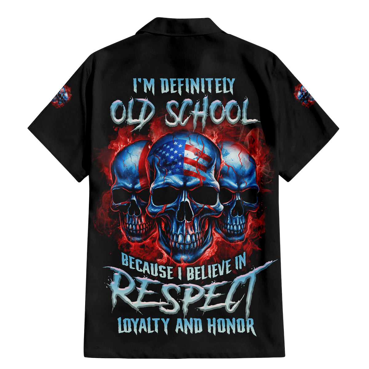 I Believe In Respect 3 Skulls Family Matching Mermaid Dress and Hawaiian Shirt - Wonder Print Shop