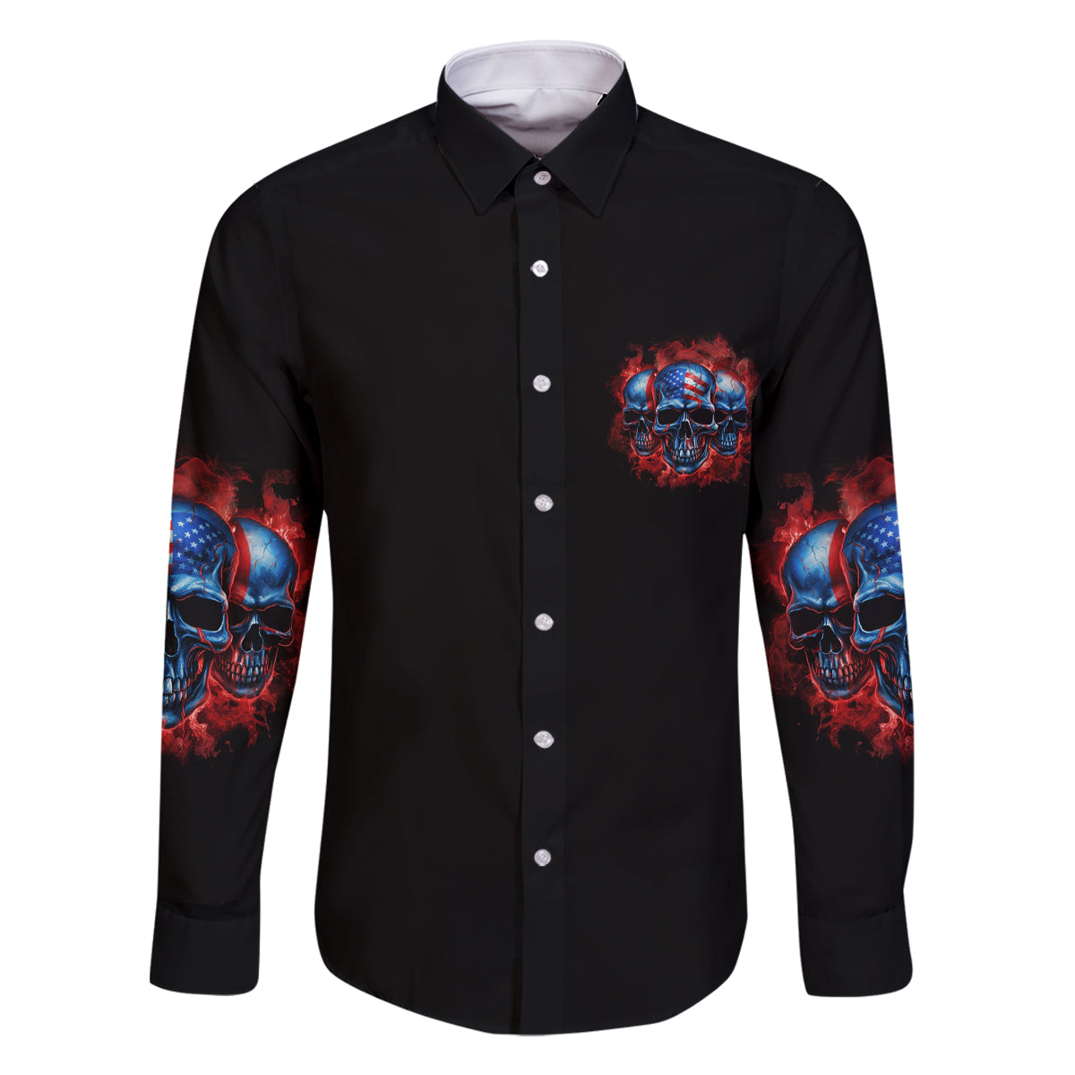 I Believe In Respect 3 Skulls Family Matching Off Shoulder Short Dress and Hawaiian Shirt - Wonder Print Shop