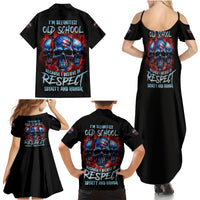 I Believe In Respect 3 Skulls Family Matching Summer Maxi Dress and Hawaiian Shirt - Wonder Print Shop