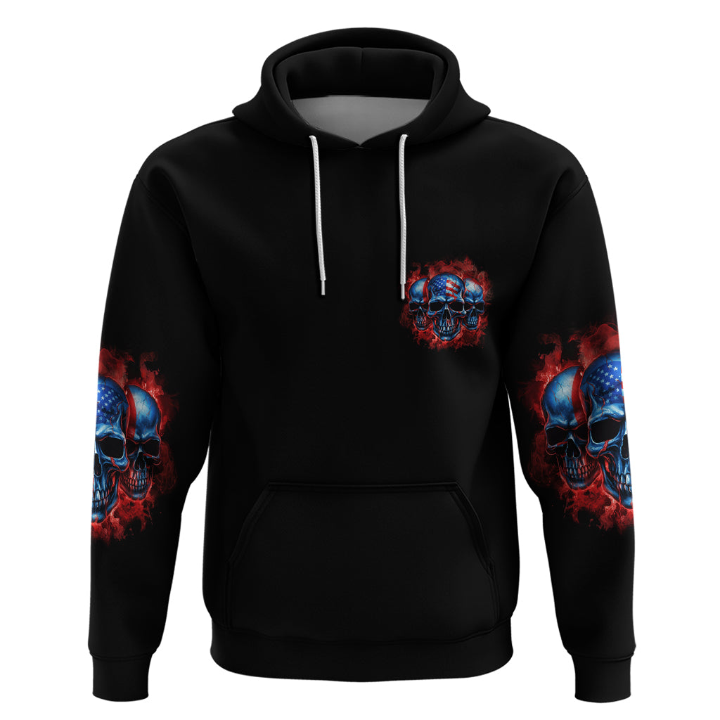 I Believe In Respect 3 Skulls Hoodie - Wonder Print Shop