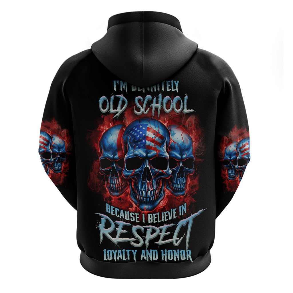 I Believe In Respect 3 Skulls Hoodie - Wonder Print Shop