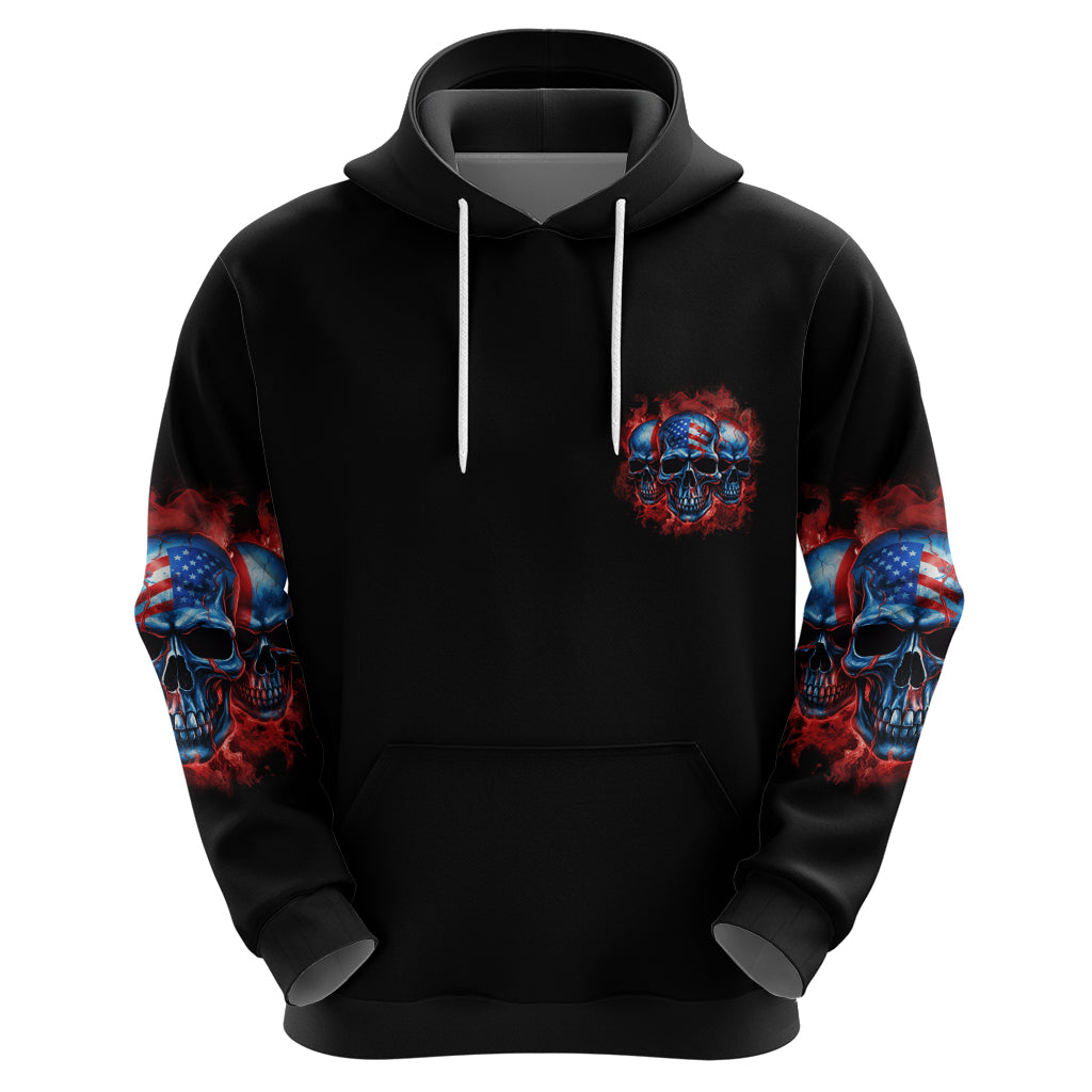 I Believe In Respect 3 Skulls Hoodie - Wonder Print Shop