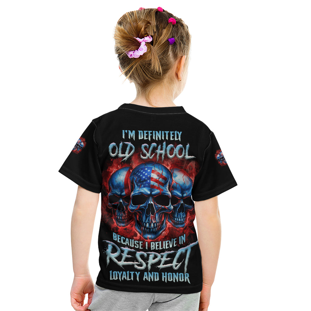 I Believe In Respect 3 Skulls Kid T Shirt - Wonder Print Shop
