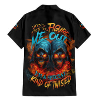 Don't Try To Figure Me Out Skull Reaper Family Matching Mermaid Dress and Hawaiian Shirt - Wonder Print Shop