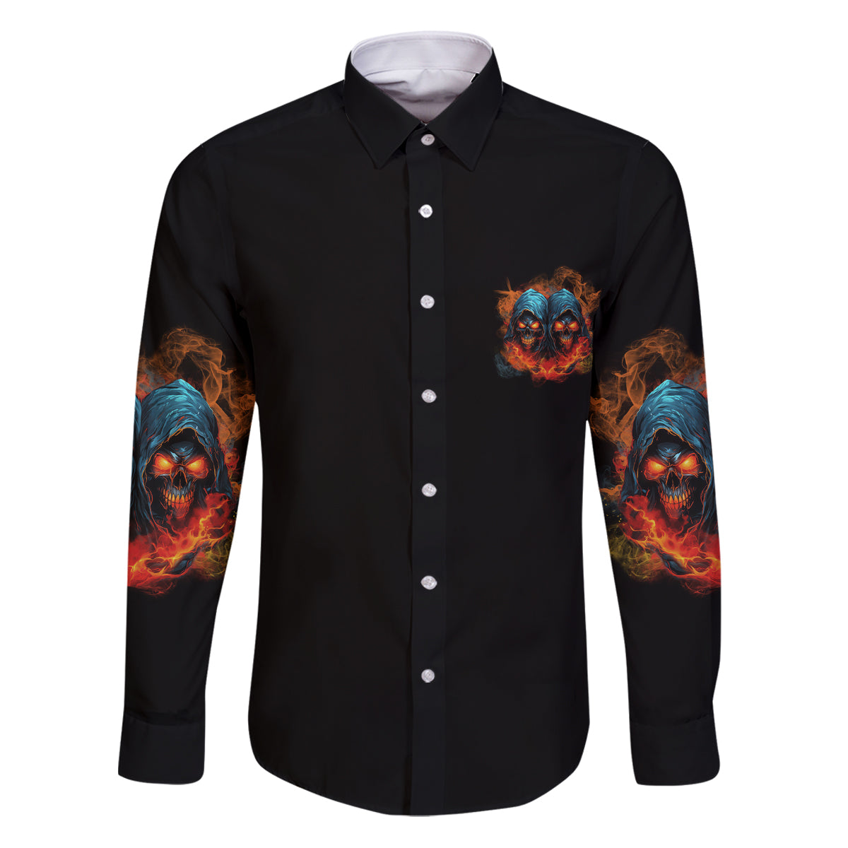 Don't Try To Figure Me Out Skull Reaper Family Matching Puletasi Dress and Hawaiian Shirt - Wonder Print Shop