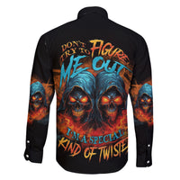 Don't Try To Figure Me Out Skull Reaper Family Matching Tank Maxi Dress and Hawaiian Shirt - Wonder Print Shop