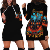 Don't Try To Figure Me Out Skull Reaper Hoodie Dress - Wonder Print Shop