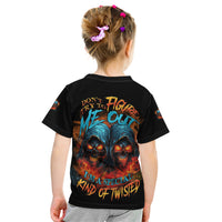 Don't Try To Figure Me Out Skull Reaper Kid T Shirt - Wonder Print Shop