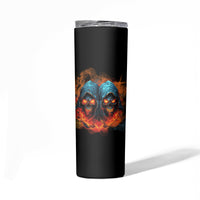 Don't Try To Figure Me Out Skull Reaper Skinny Tumbler - Wonder Print Shop