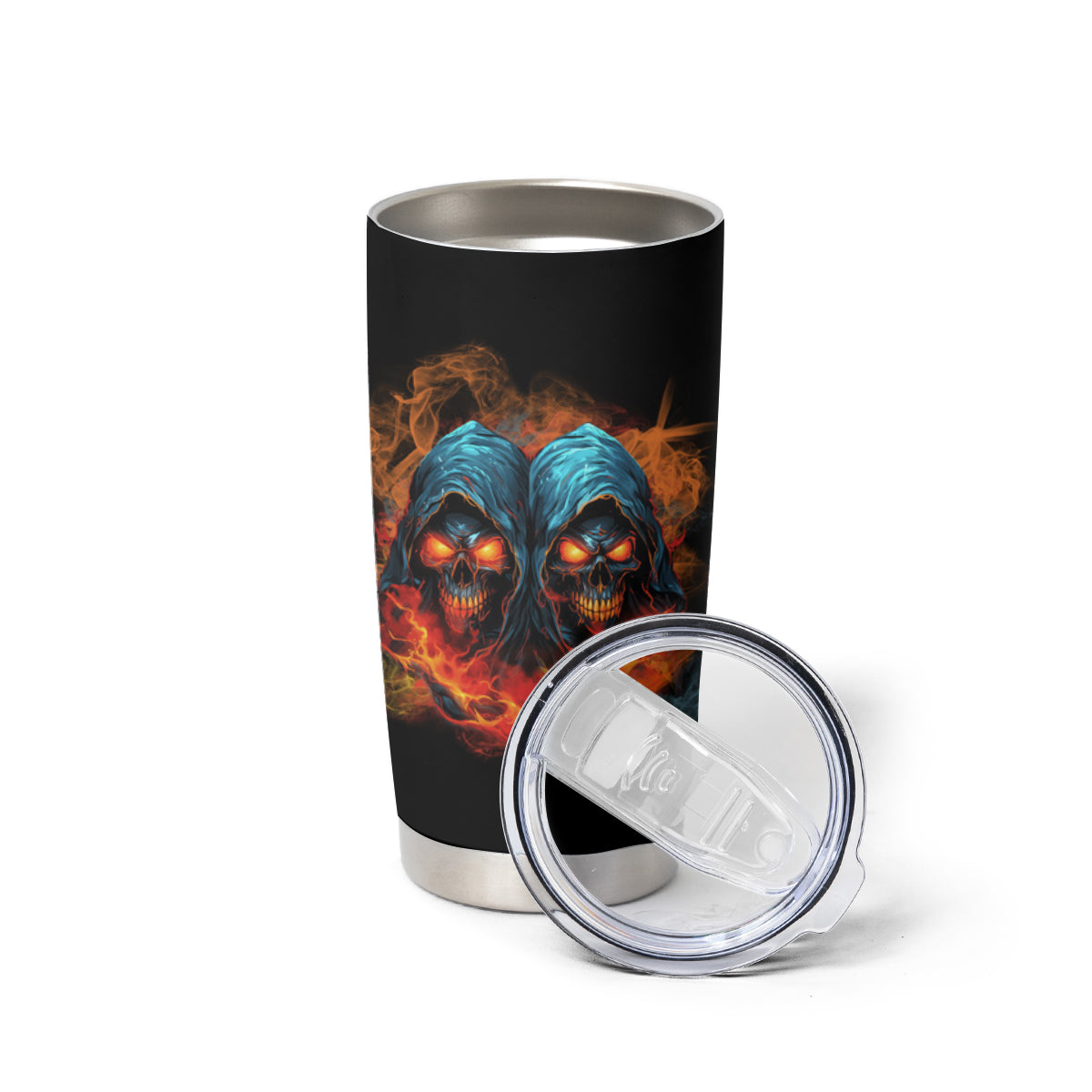 Don't Try To Figure Me Out Skull Reaper Tumbler Cup - Wonder Print Shop