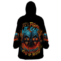 Don't Try To Figure Me Out Skull Reaper Wearable Blanket Hoodie - Wonder Print Shop