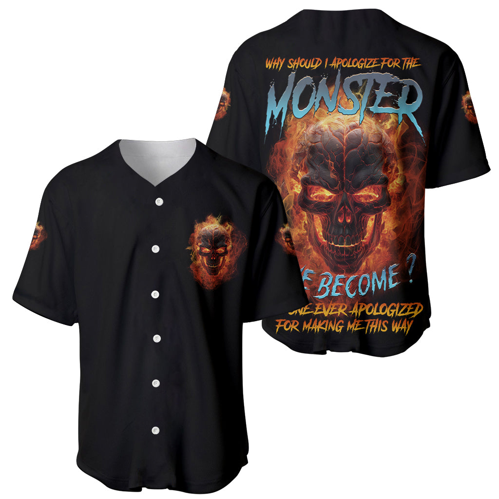 Why Should I Apologize For The Monster Baseball Jersey - Wonder Print Shop