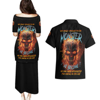Why Should I Apologize For The Monster Couples Matching Puletasi Dress and Hawaiian Shirt - Wonder Print Shop