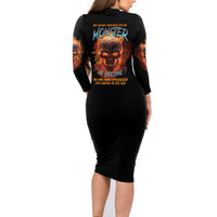 Why Should I Apologize For The Monster Family Matching Long Sleeve Bodycon Dress and Hawaiian Shirt - Wonder Print Shop