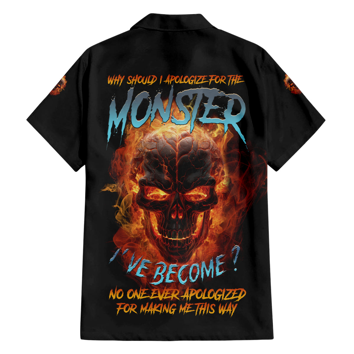 Why Should I Apologize For The Monster Family Matching Short Sleeve Bodycon Dress and Hawaiian Shirt - Wonder Print Shop