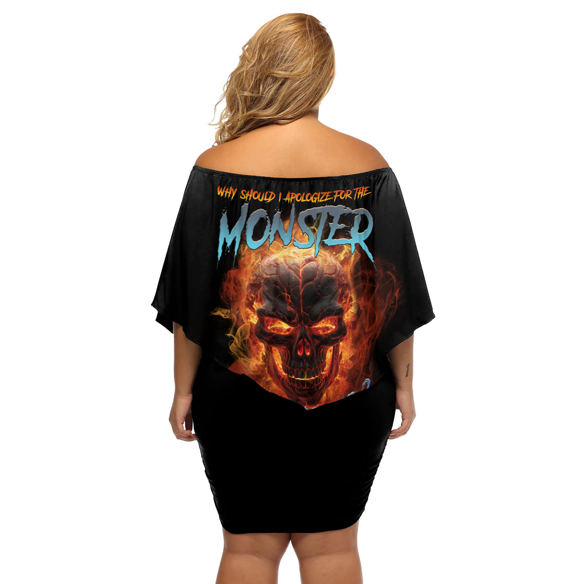 Why Should I Apologize For The Monster Off Shoulder Short Dress - Wonder Print Shop
