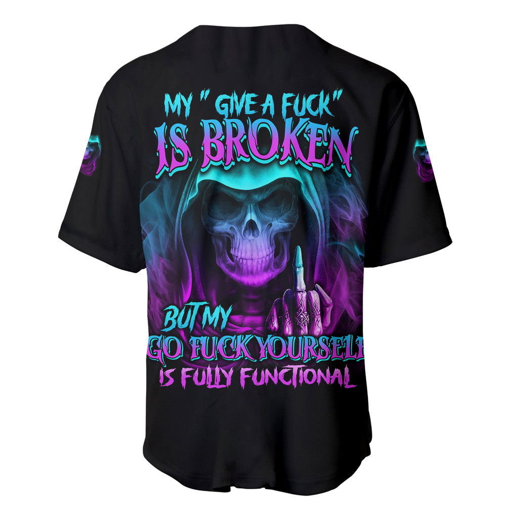 My Give A F Reaper Purple Baseball Jersey - Wonder Print Shop