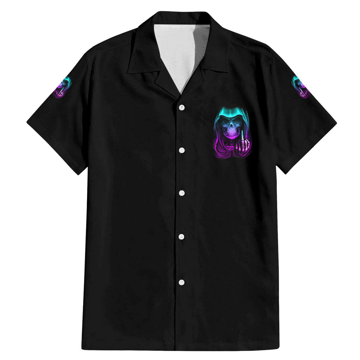 My Give A F Reaper Purple Family Matching Mermaid Dress and Hawaiian Shirt - Wonder Print Shop