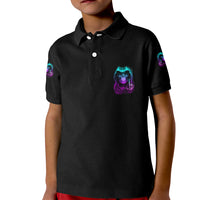 My Give A F Reaper Purple Kid Polo Shirt - Wonder Print Shop
