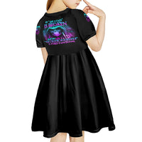 My Give A F Reaper Purple Kid Short Sleeve Dress - Wonder Print Shop