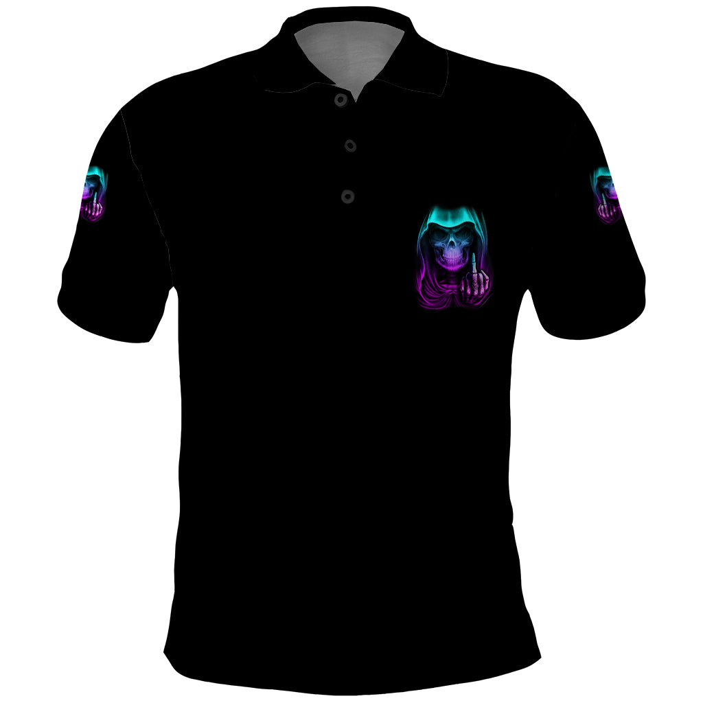 My Give A F Reaper Purple Polo Shirt - Wonder Print Shop