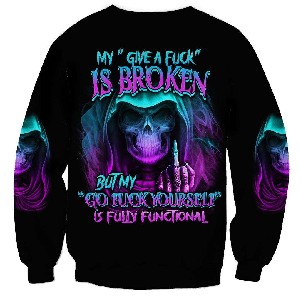 My Give A F Reaper Purple Sweatshirt - Wonder Print Shop