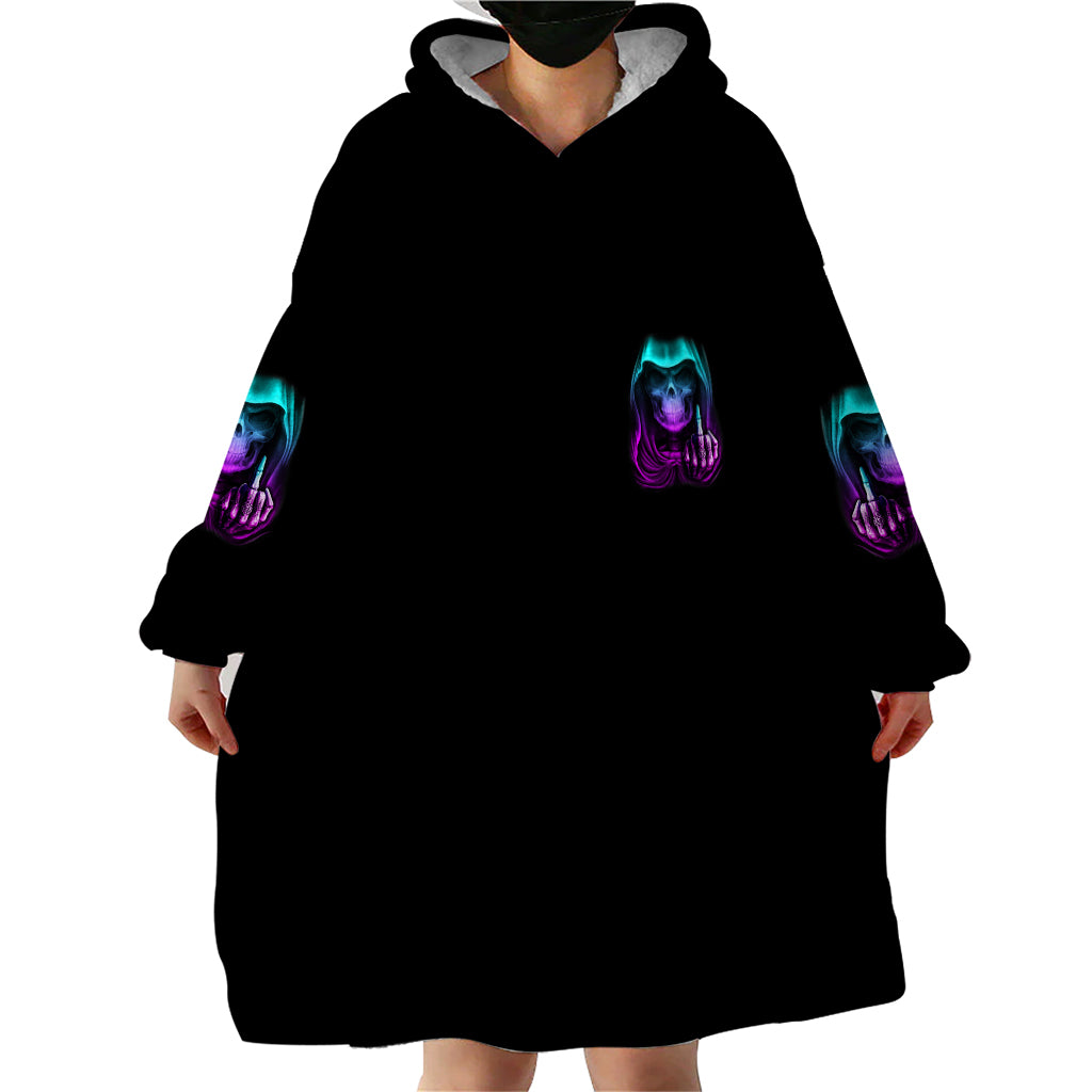 My Give A F Reaper Purple Wearable Blanket Hoodie - Wonder Print Shop