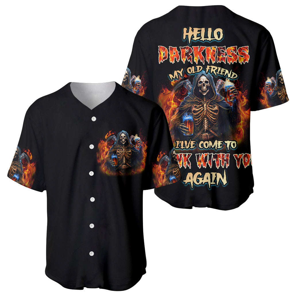 Drink With You Again Reaper Baseball Jersey - Wonder Print Shop