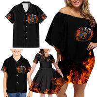 Drink With You Again Reaper Family Matching Off Shoulder Short Dress and Hawaiian Shirt - Wonder Print Shop