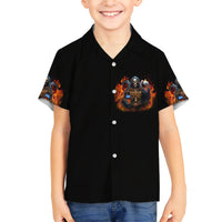 Drink With You Again Reaper Family Matching Short Sleeve Bodycon Dress and Hawaiian Shirt - Wonder Print Shop
